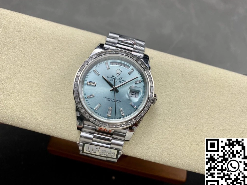 Rolex Hourmarker M228396tbr-0002 Tungsten Blue Diamond QF Factory v5 Day Dial Steel Date 0523